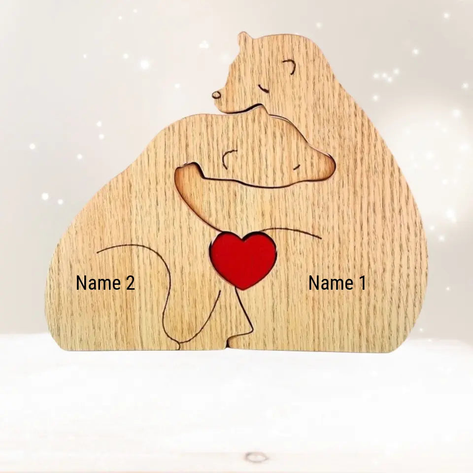 Personalized Bear Family Puzzle