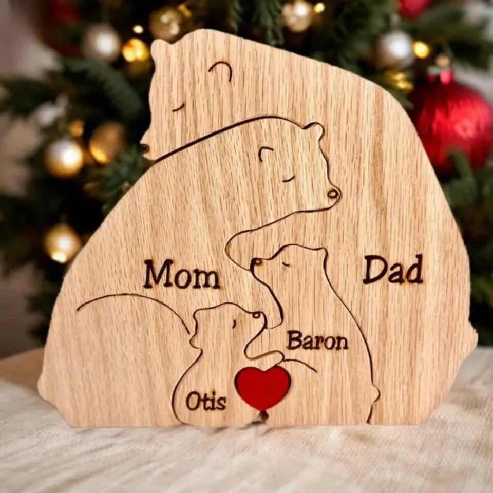 Personalized Bear Family Puzzle